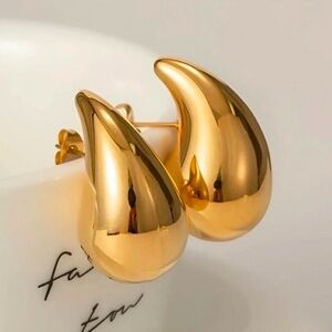 Stainless Steel Water Drop Earrings